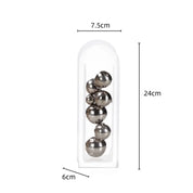 Vaso Acrílico com Bolas - 24cmx7.5cm