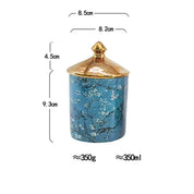 Porta Velas/Objetos Van Gogh - em porcelana