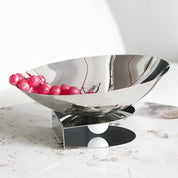 Fruteira/Porta Objetos - Metal polido prata