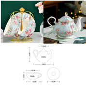 Jogo 07pcs Estilo Inglês - em porcelana