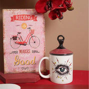 Caneca com tampa Third Eye - em porcelana