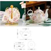 Jogo 07pcs Estilo Inglês - em porcelana
