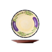 Pratos em cerâmica pintada a mão Dolce - 21.5cm(diâmetro)