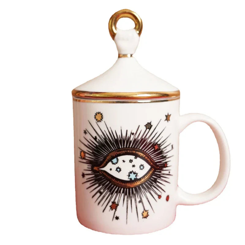 Caneca com tampa Third Eye - em porcelana