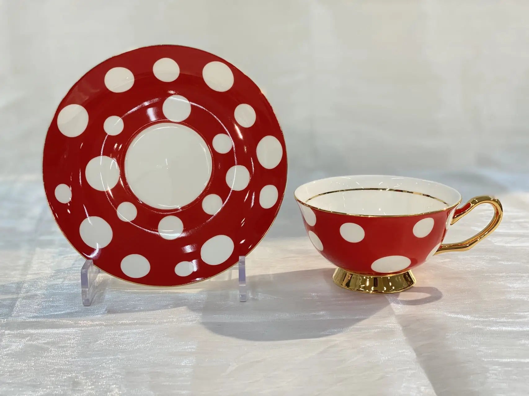 Jogo 4pcs Dots Vermelho