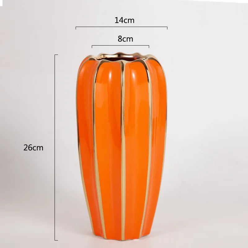 Vasos luxo em cerâmica esmaltada - 03 Cores