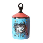 Porta objetos/velas decorativo Third Eye - em porcelana