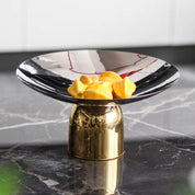 Fruteira Eleganza - Prata & Dourado