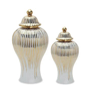 Vasos em cerâmica com tampa Luxo - 03 Modelos