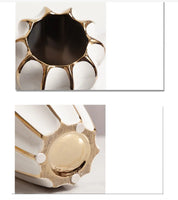 Vasos luxo em cerâmica esmaltada - 03 Cores