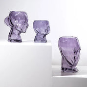Vasos em vidro esculpido Human - 03 Modelos