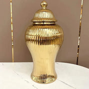 Vasos em cerâmica com tampa Luxo - 03 Modelos