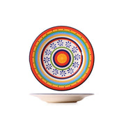 Pratos em cerâmica pintada a mão Dolce - 21.5cm(diâmetro)