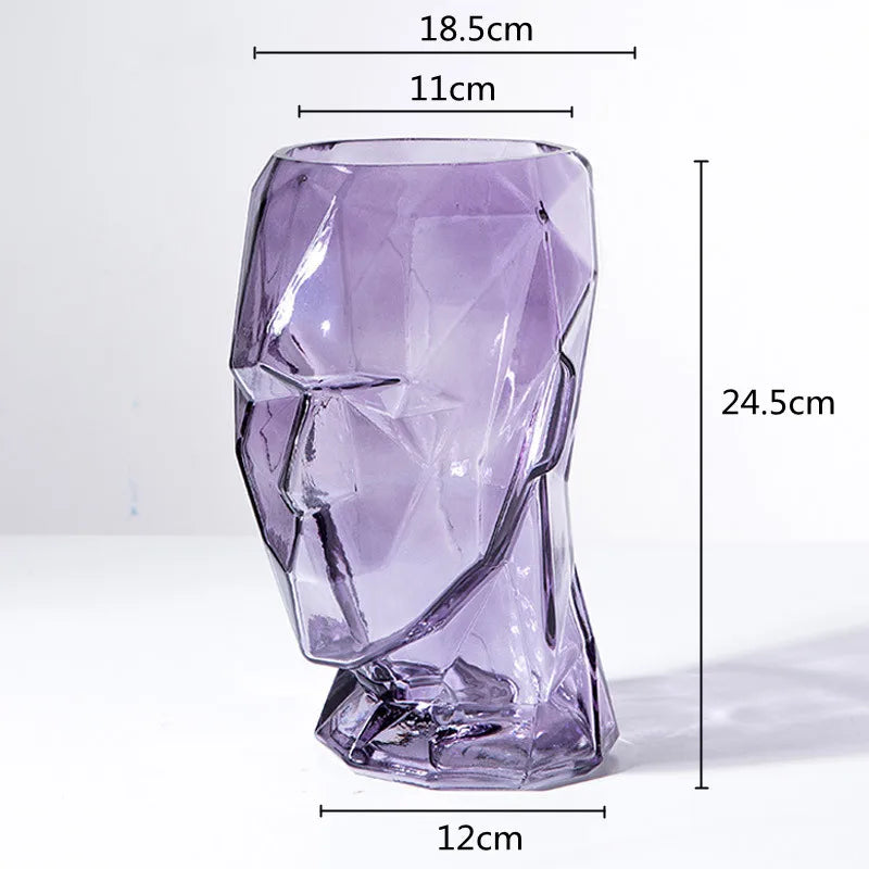 Vasos em vidro esculpido Human - 03 Modelos