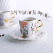 Xícara + Pires cafezinho Luxo Verona - em porcelana