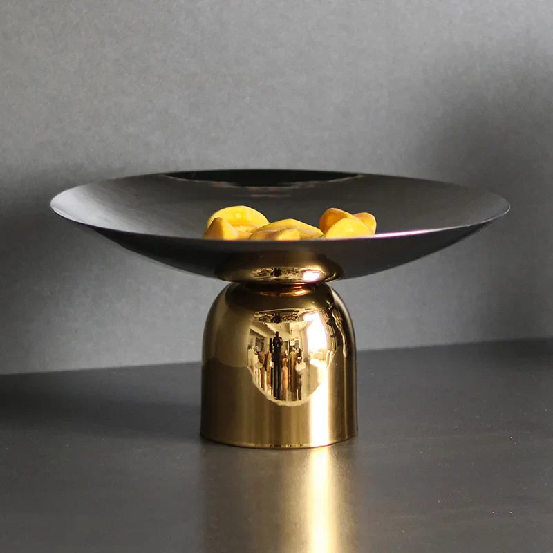 Fruteira Eleganza - Prata & Dourado