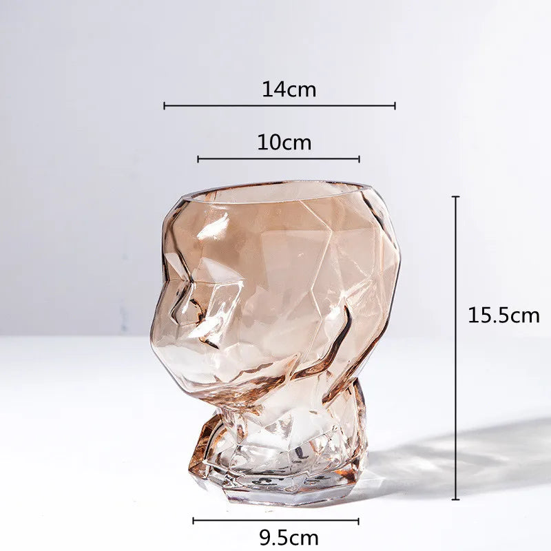 Vasos em vidro esculpido Human - 03 Modelos