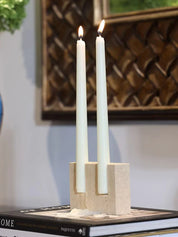 Porta Velas Travertino - 02 Modelos