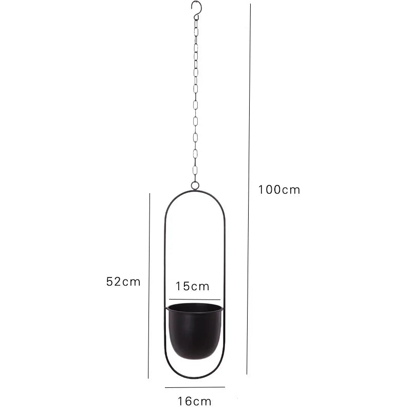 Vasos Suspensos Jungle Colors - em metal