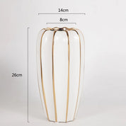 Vasos luxo em cerâmica esmaltada - 03 Cores