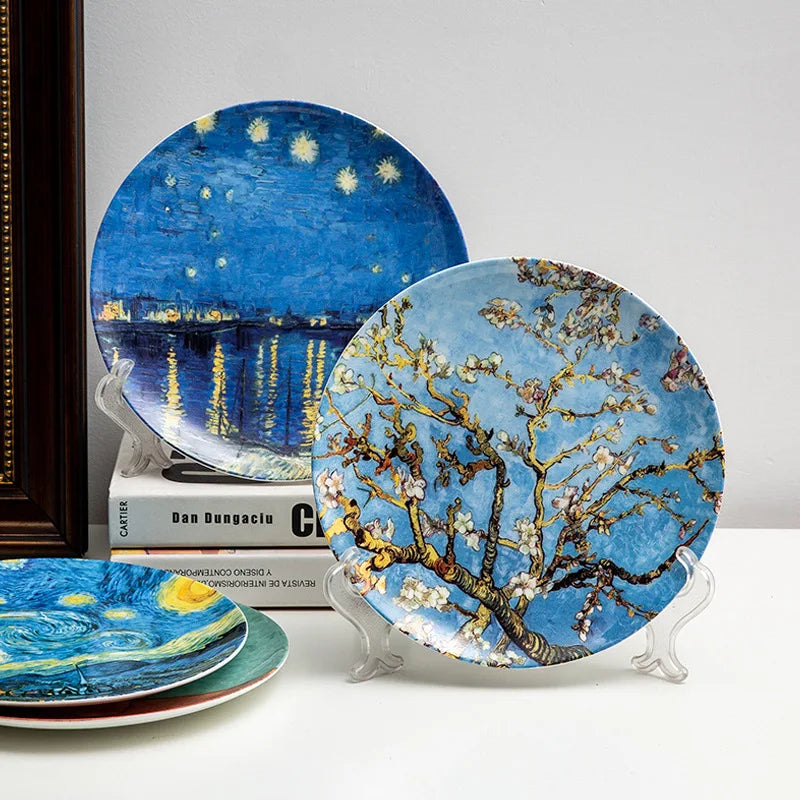 Pratos decorativos Van Gogh - 06 Modelos