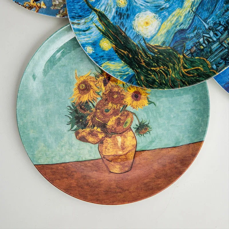Pratos decorativos Van Gogh - 06 Modelos