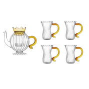 Bule com infusor & Xícara Crown - design contemporâneo
