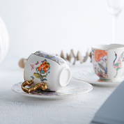 Xícara + Pires cafezinho Luxo Verona - em porcelana