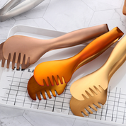 Kit 7pcs Utensílios Gold - Em inox escovado