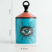 Porta objetos/velas decorativo Third Eye - em porcelana