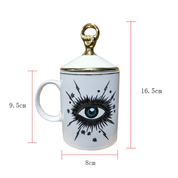Caneca com tampa Third Eye - em porcelana