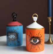 Porta objetos/velas decorativo Third Eye - em porcelana