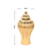 Vasos em cerâmica com tampa Luxo - 03 Modelos