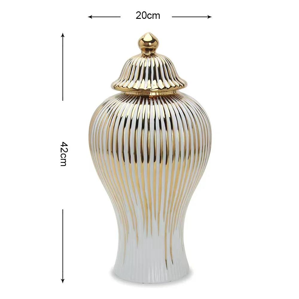 Vasos em cerâmica com tampa Luxo - 03 Modelos