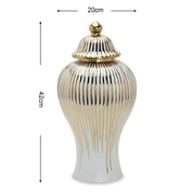 Vasos em cerâmica com tampa Luxo - 03 Modelos