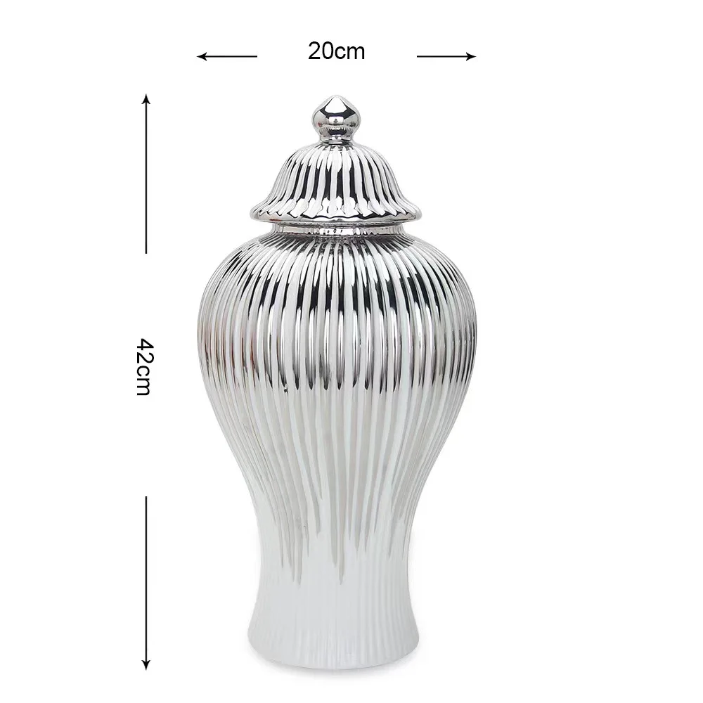 Vasos em cerâmica com tampa Luxo - 03 Modelos